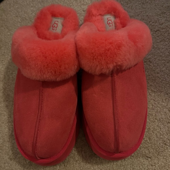 Platform UGG slipper hot pink - Picture 3 of 5